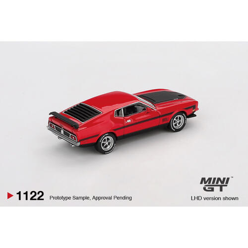MINIGT	Ford Mustang Mach1 1971 Race Red 合金車 1122