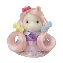 Sylvanian Families森林家族 小馬姐姐時尚美髮梳妝台組