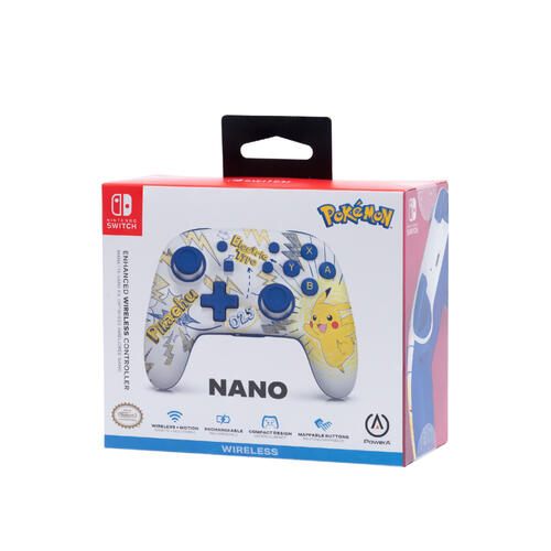 Nintendo Switch 【PowerA】任天堂官方授權增強款無線遊戲手把-Nano皮卡丘校園生活