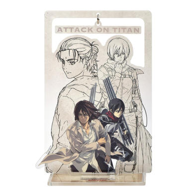 Attack on Titan進擊的巨人 立牌組(壓克力墜飾)-進擊的巨人C款(艾+米)