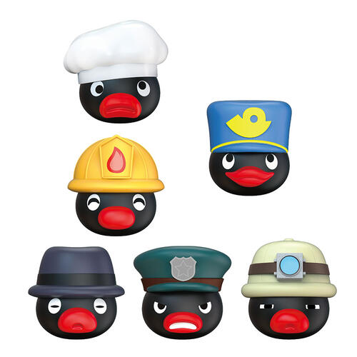 Pingu企鵝家族 慢回彈大頭公仔 職業裝扮系列 - 隨機發貨