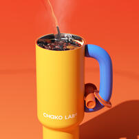 CHAKO LAB 1050ml不鏽鋼保溫霸王杯#芒果歐蕾