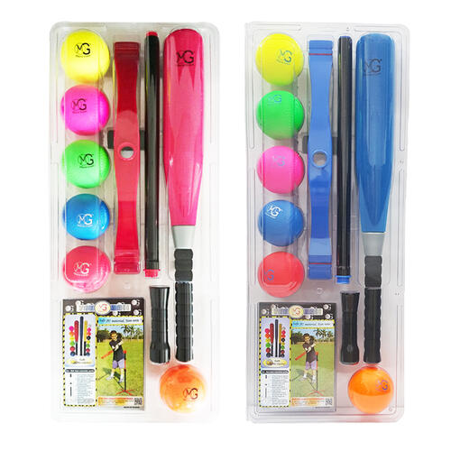 Macro Giant 24" Happy Baseball Kit With 6 Pieces Ball - Assorted