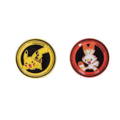 Pokemon寶可夢徽章 皮卡丘＆炎兔兒(2入/包)