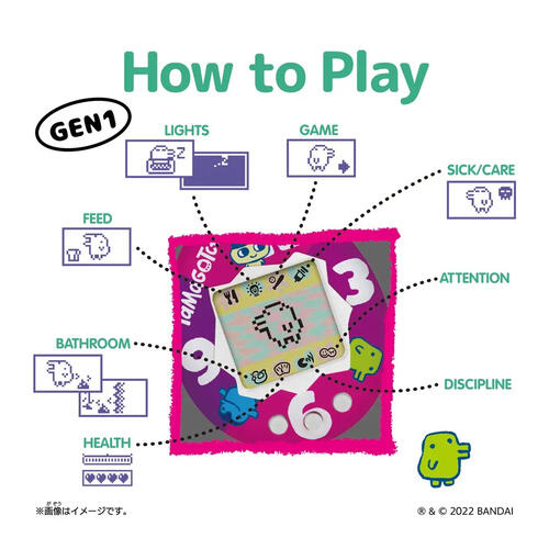 Tamagotchi 塔麻可吉電子雞(原創系列)-美人魚