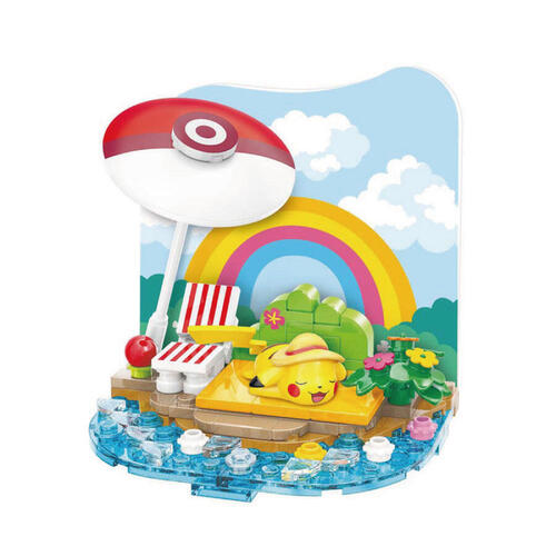 Qman Keeppley Pokemon 寶可夢 小場景系列 皮卡丘 溫暖日光浴