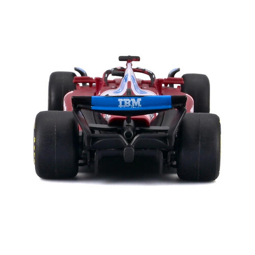 Bburago比美高 1:64 F1掛卡系列-法拉利SF-25（標準塗裝）(#16 查爾斯&middot;勒克萊爾)（無頭盔）-啞紅18-56801#16