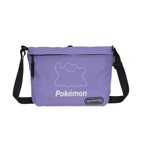 Pokemon 精靈寶可夢 夜光百變怪橫式側背包#紫色