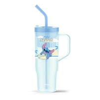 Miniso  迪士尼史迪奇系列巨無霸吸管塑膠杯1250mL(史迪奇)