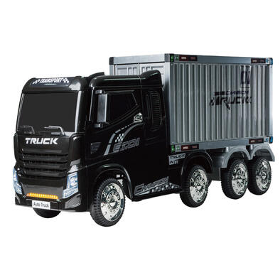 貨櫃拖車頭含車廂兒童電動車JJ2011 -黑色