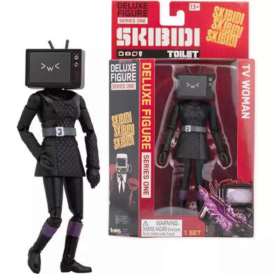 Skibidi Toilet 馬桶人-女電視人6吋可動公仔