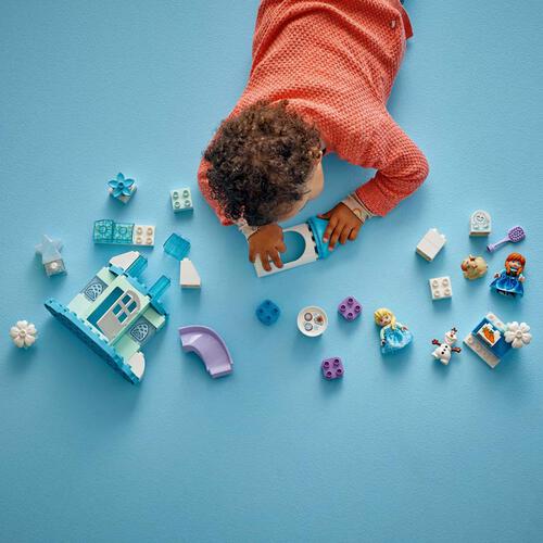 LEGO樂高得寶系列 安娜與艾莎的冰雪城堡派對 10455