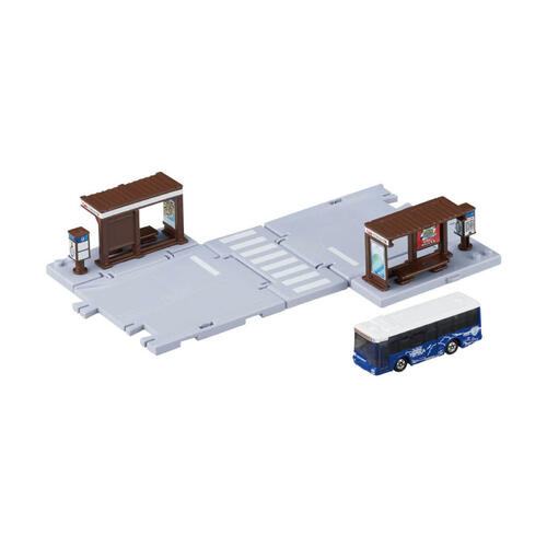 Tomica Town Bus stop(with diecast)