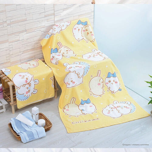 Chiikawa 吉伊卡哇浴巾-好夥伴