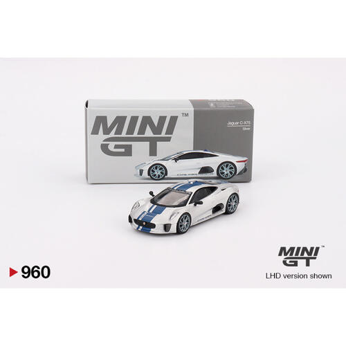 MINIGT	Jaguar C-X75 Silver 合金車 960