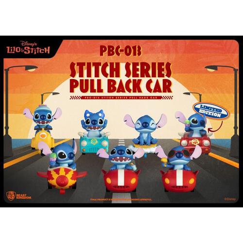 Beast Kingdom Disney Stitch Series Pull Back Car Blind Box - Assorted