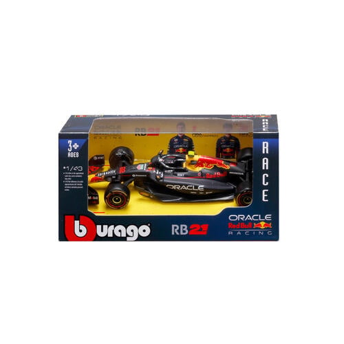Bburago比美高1:43 F1系列-1:43 紅牛車隊 RB21（無頭盔，紙盒版）（2025 巴林大獎賽）（#22 角田裕毅）- 啞藍