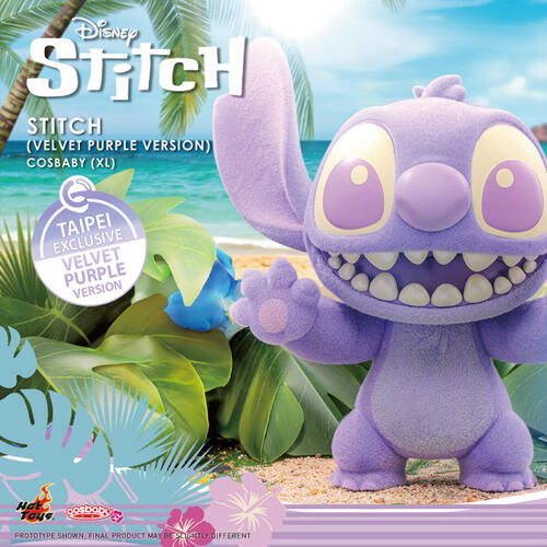 Disney Stitch Taiwan Exclusive Velvet Purple Cosbaby  (XL)