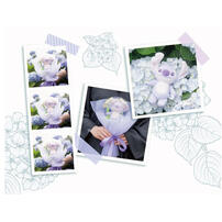 Disney Stitch Plush Bouquet (Purple)