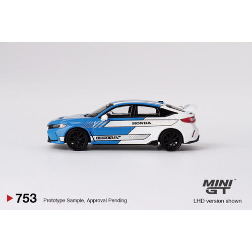 MINIGT	Honda Civic Type R #3 2023 Pace Car Blue 合金車 753