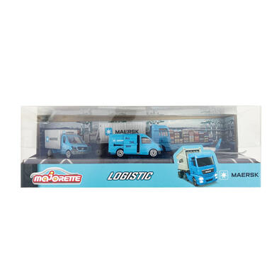 Majorette美捷輪小汽車-Maersk四入組