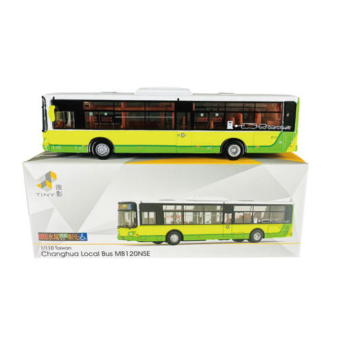 Tiny 台灣 TW77 合金車模型 - 彰化地區通勤巴士(綠黃色)