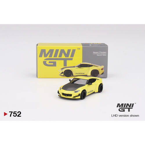 MINIGT	Nissan Z Pandem Ikazuchi Yellow合金車752
