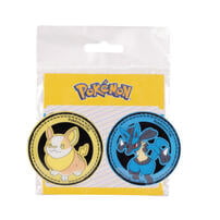 Pokemon寶可夢 徽章2入1組-路卡利歐、來電汪