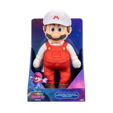 The Super Mario Galaxy Movie Fire Mario Posable Plush (15 Inches)