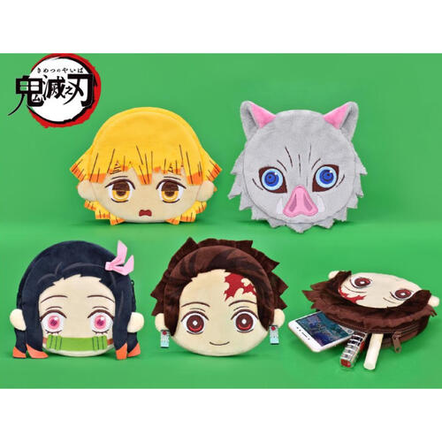 Demon Slayer鬼滅之刃-頭型厚錢包 6吋 - 隨機發貨