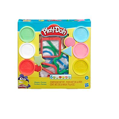 Play-Doh培樂多基礎形狀工具6色黏土組(贈品)