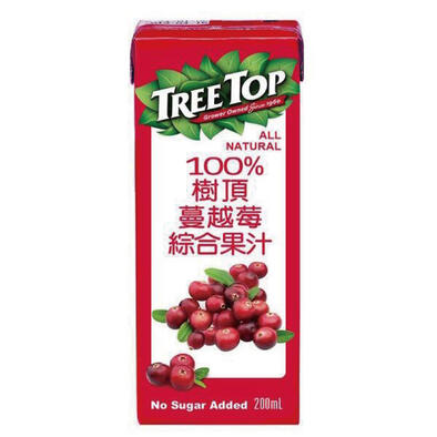 Tree Top 樹頂蔓越莓汁(利樂包200ML)