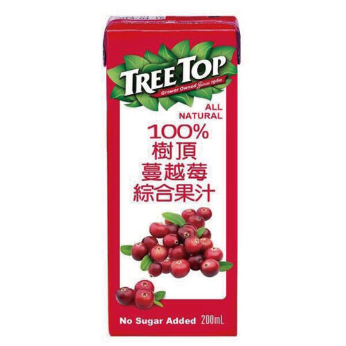 Tree Top 樹頂蔓越莓汁(利樂包200ML)