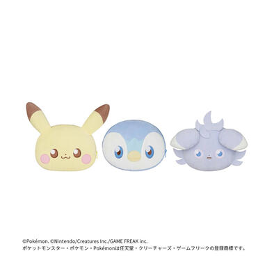 Pokemon寶可夢 Poképeace 大頭絨毛拉鍊零錢包 vol.1 - 隨機發貨