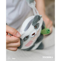 Lulu The Piggy 罐頭豬LuLu 動物派對 - 熊貓Lu毛絨斜背包