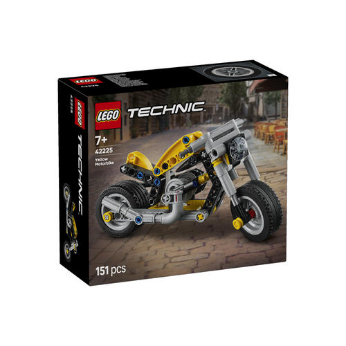 Lego樂高 黃色摩托車 42225