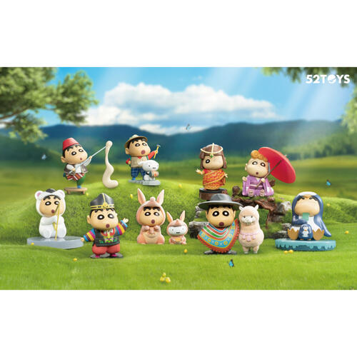 52TOYS 蠟筆小新 環遊世界系列3 @8 - 隨機發貨