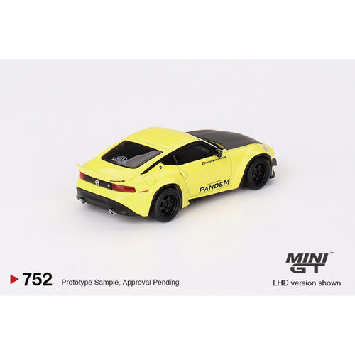 MINIGT	Nissan Z Pandem Ikazuchi Yellow合金車752