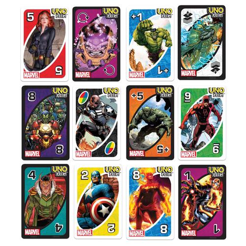 Uno Flip Marvel Comic