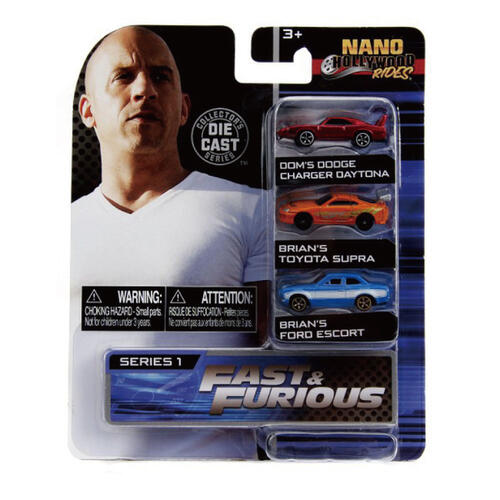 Jada 玩命關頭NANO合金車3入W1
