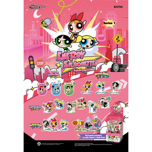 The Powerpuff Girls 飛天小女警-立牌-活力繪影-超能版-隨機出貨