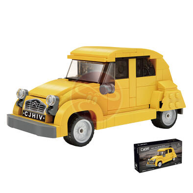 Cada咔搭 1:24授權雪鐵龍2CV金龜積木車