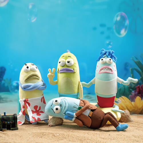 Spongebob海綿寶寶 內心慌張路人魚毛絨掛飾
