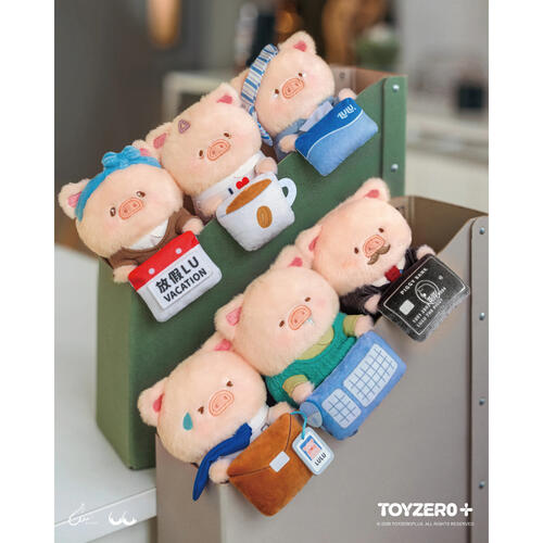 Lulu The Piggy罐頭豬 我的上班伙伴系列 毛絨屏幕掛件盲盒- 隨機發貨