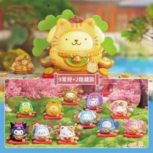 Sanrio family lucky cat tumbler series blind box- Assorted