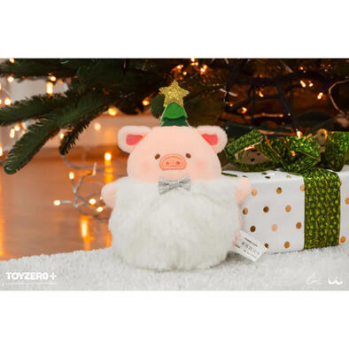 Lulu The Piggy	罐頭豬LuLu 聖誕系列 - 可愛毛球Lu毛絨掛件 (白色)