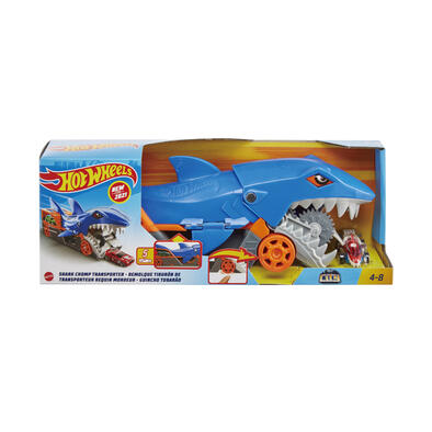 Hot Wheels風火輪 暴食鯊魚收納卡車(附1台車)
