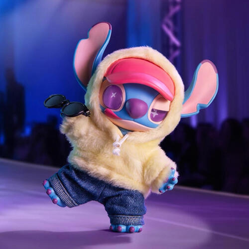 Miniso Disney Stitch 迪士尼史迪奇GenZ街頭系列糖膠絨毛绒盲盒掛件-隨機發貨