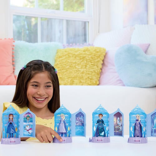 Disney Frozen 迷你迪士尼冰雪奇緣-驚喜旋轉城堡遊戲組-隨機發貨