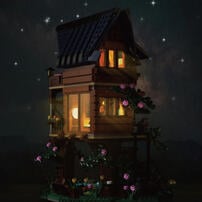 Cada咔搭 四季森林樹屋積木組